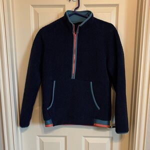 Womens Under Armor Navy Blue Half-Zip Sweater